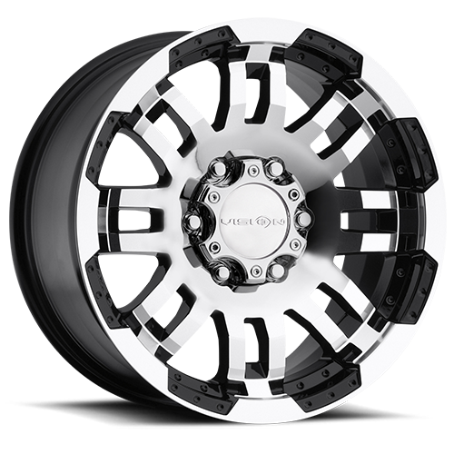 Vis-Vor 375 Warrior Wheel 17x8.5 6x114.3 Gloss Black Machined Face