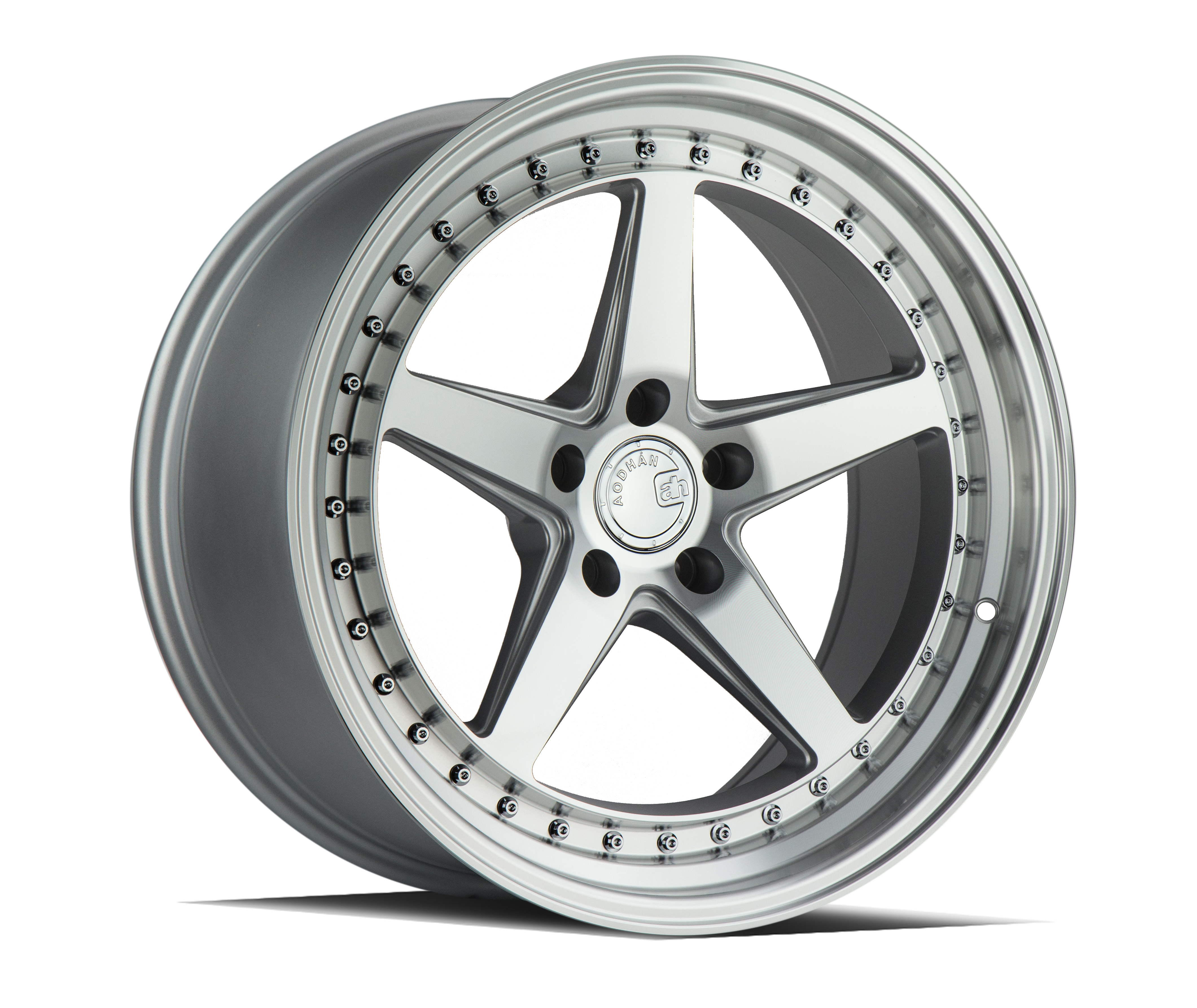 Aodhan Wheel 19x9.5 5x114.3 Silver w/Machined Face