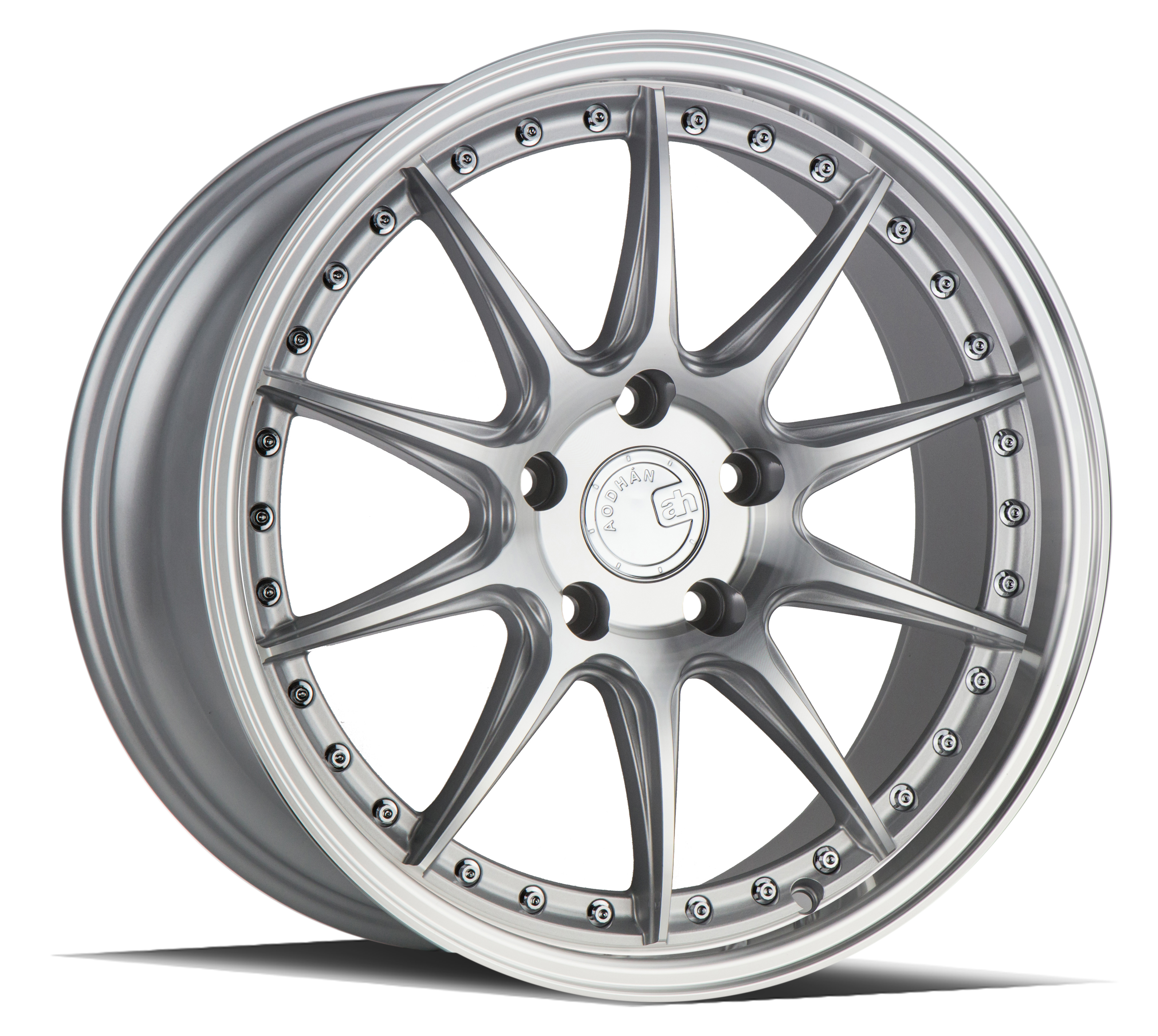 Aodhan Wheel 19x8.5 5x114.3 Silver w/Machined Face