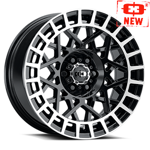 Vis-Vis 349 Savage 2023 Wheel 17x8.5 6x114.3 Gloss Black Machined Lip
