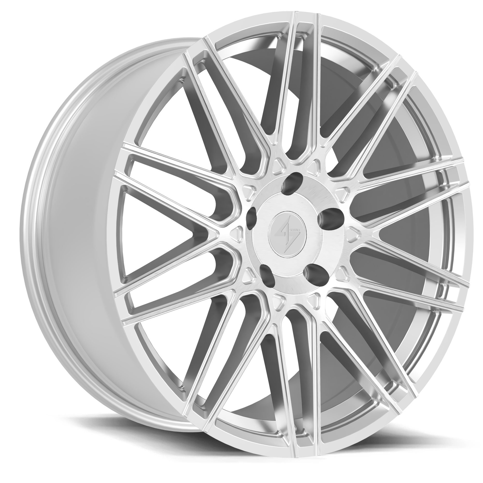 Sentali Street Drift Wheel 20x9 5x127 Hyper Silver Diamond Cut