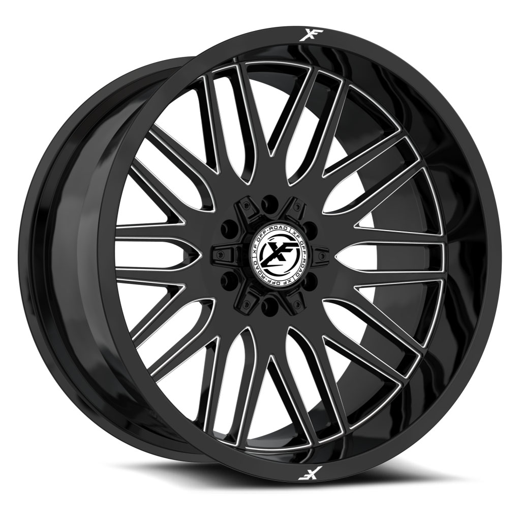 Xf Offroad Xf-240 Wheel 24x14 6x135/6x139.7 Gloss Black Milled