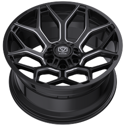 Edge Off Road 302BM-2220944 22X12 5X5.00 / 5X5.50 (-44) Edg 302BM (hb 78.1) 22X12 Wheel
