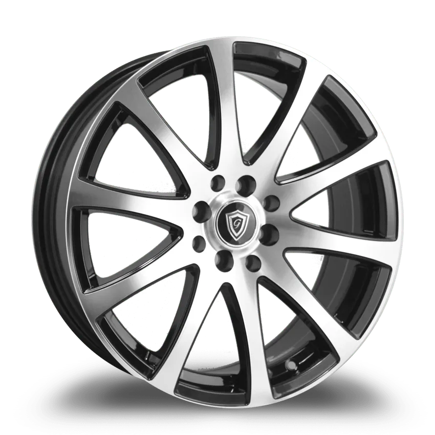 G - Line Alloys 17X7.5 8-100/114.3 G-Line #0001 Black / Polish Face (b-P) 35/73.1 4-100/114.3 Wheel