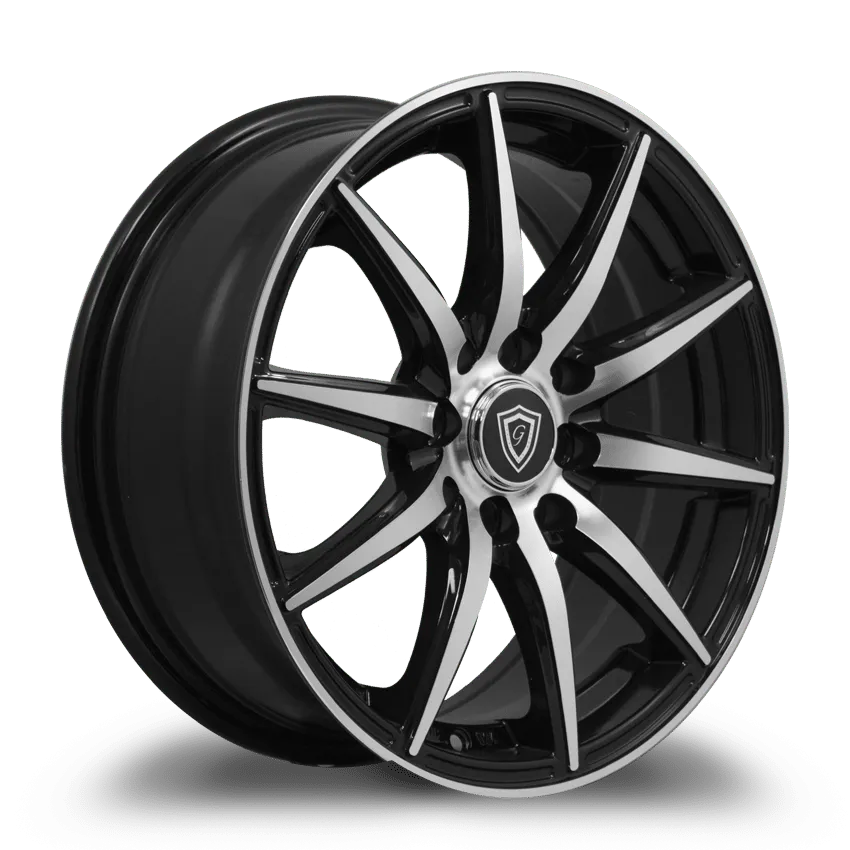 G - Line Alloys 15X6.5 8-108/114.3 G-Line #0043 Gloss BLACK/MACHINE 35/73.1 4-108/114.3 Wheel