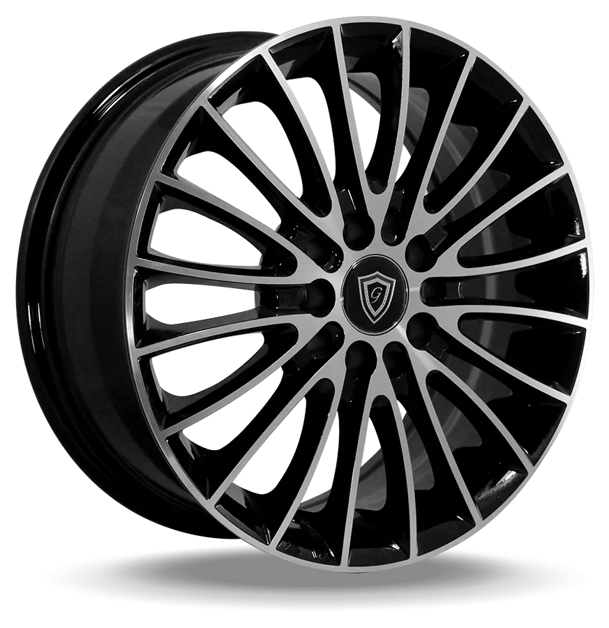 G - Line Alloys 17X7 10-114.3/120 G-Line #0078 Polish FACE/BLACK 35/74.1 5-114.3/120 Wheel