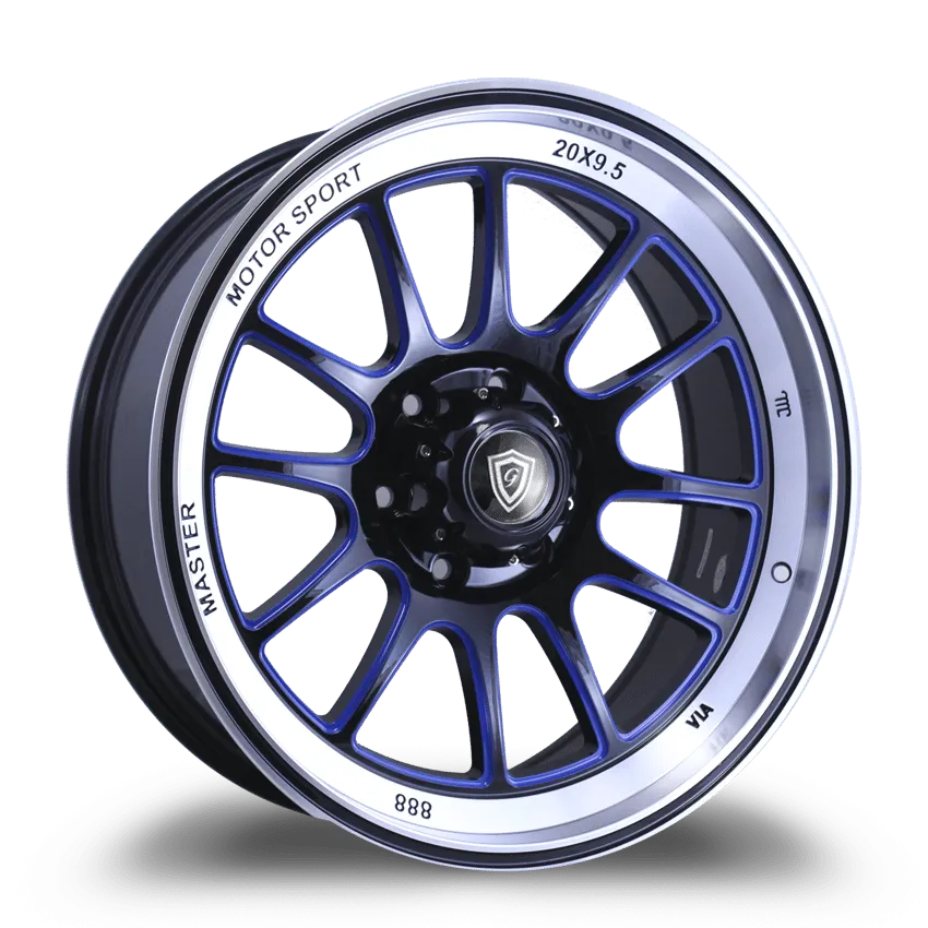 G - Line Alloys 20X9.5 5-139.7 G-LINE#0089 BLACK/BLUE Windows 15/108.1 5-139.7 Wheel