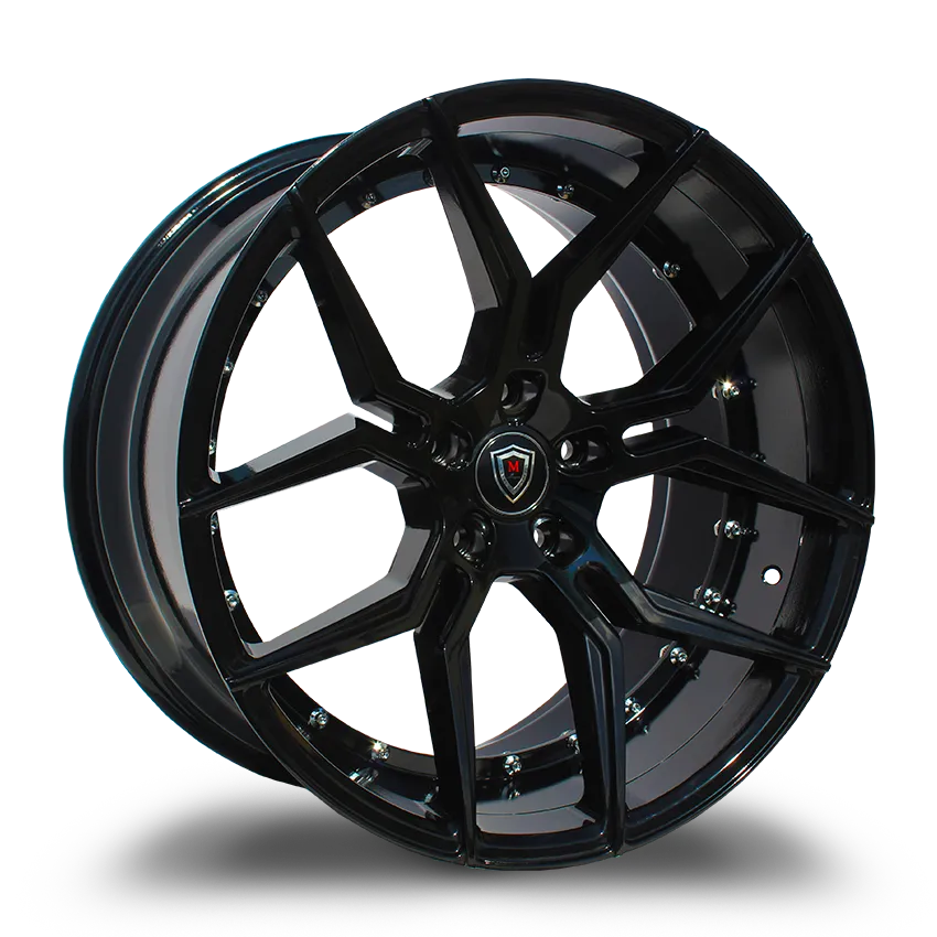 Marquee Wheels 20X9 5-112 Marque #1000 Gloss Black 33/66.56 5-112 Wheel