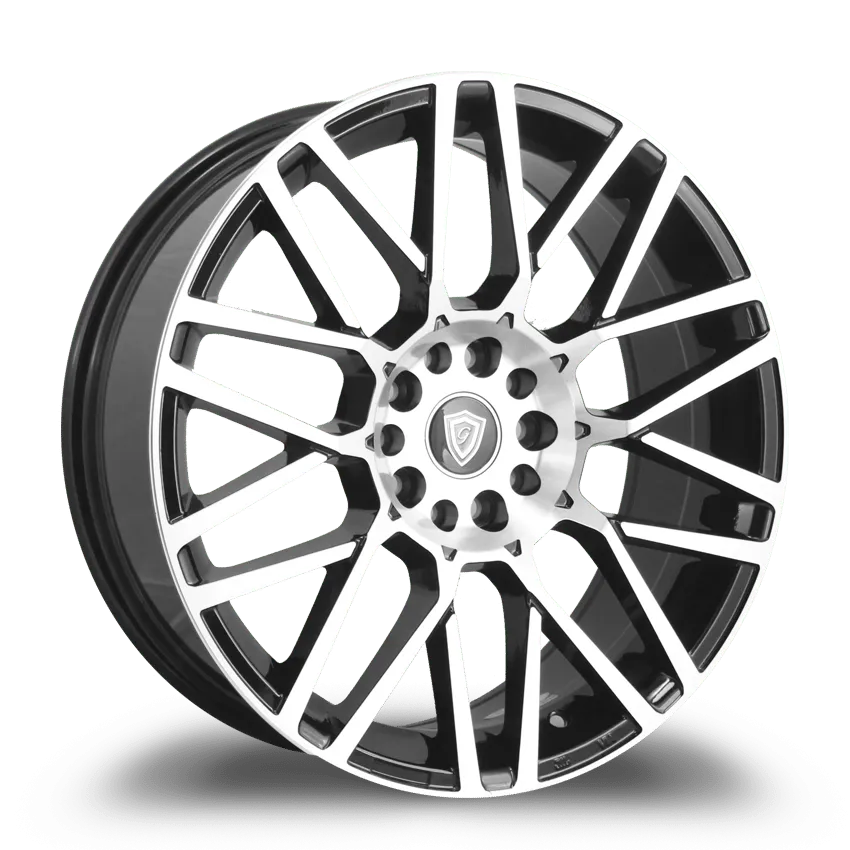 G - Line Alloys 17X7 10-114.3/120 G-Line #1019 Polish FACE/BLACK 35/73.1 5-114.3/120 Wheel
