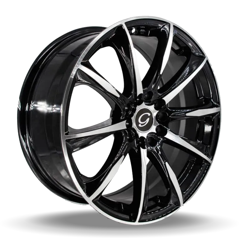 G - Line Alloys 17X7.5 10-110/114.3 G-Line #1026 Polish FACE/BLACK(B-P) 35/73.1 5-110/114.3 Wheel