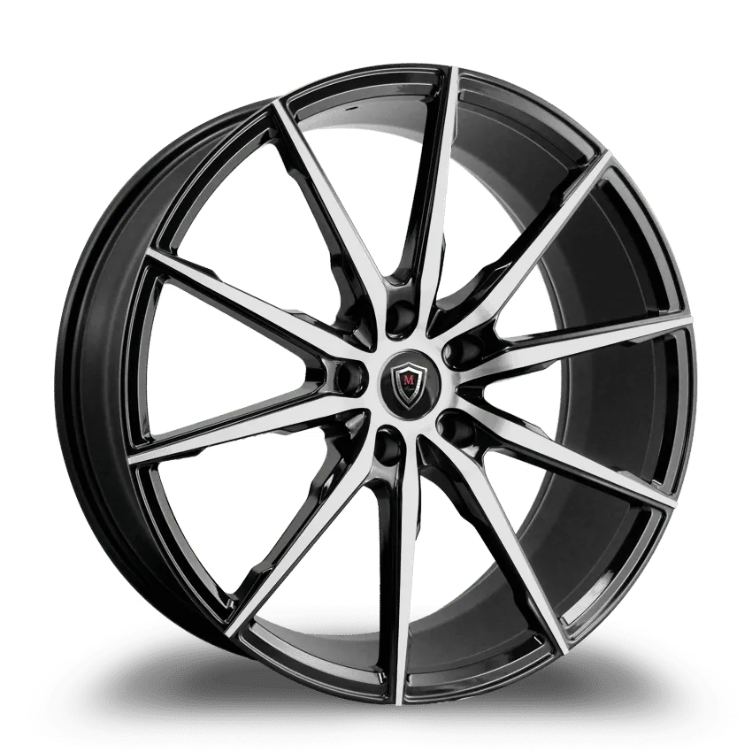 Marquee Wheels 20X9 5-120 Marquee #1035 Polish FACE/BLACK(B4) 35/74.1 5-120 Wheel