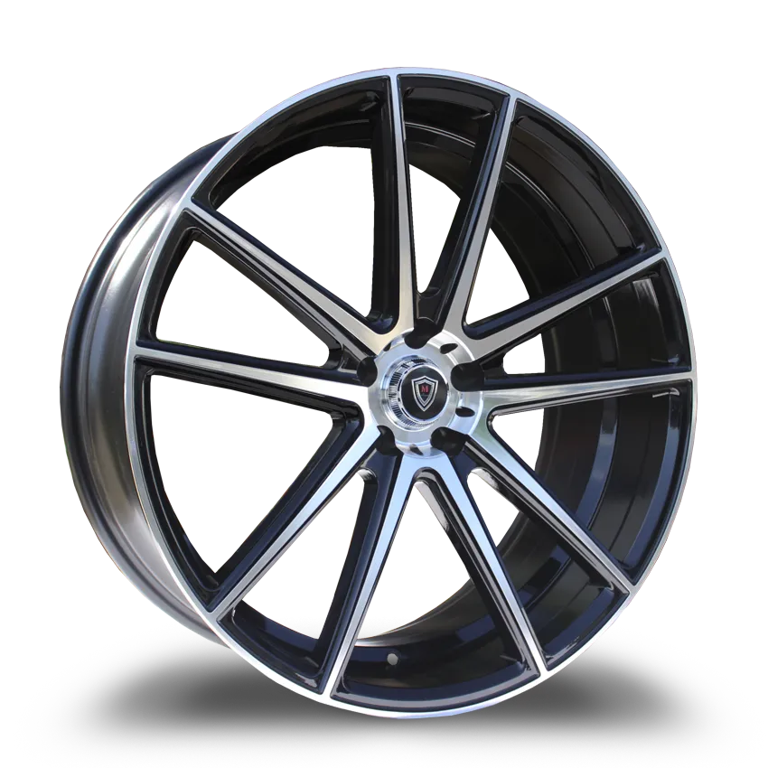 Marquee Wheels 22X8 5-114.3 Marquee #3197 Polish FACE/BLACK(B-4) 35/73.1 5-114.3 Wheel