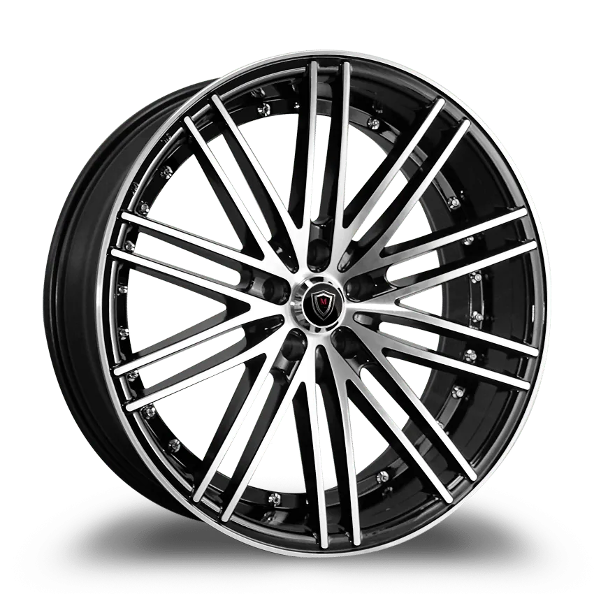 Marquee Wheels 20X10.5 5-115 Marquee #3246 Machine Face Blk (b-P) 20/73.1 5-115 Wheel