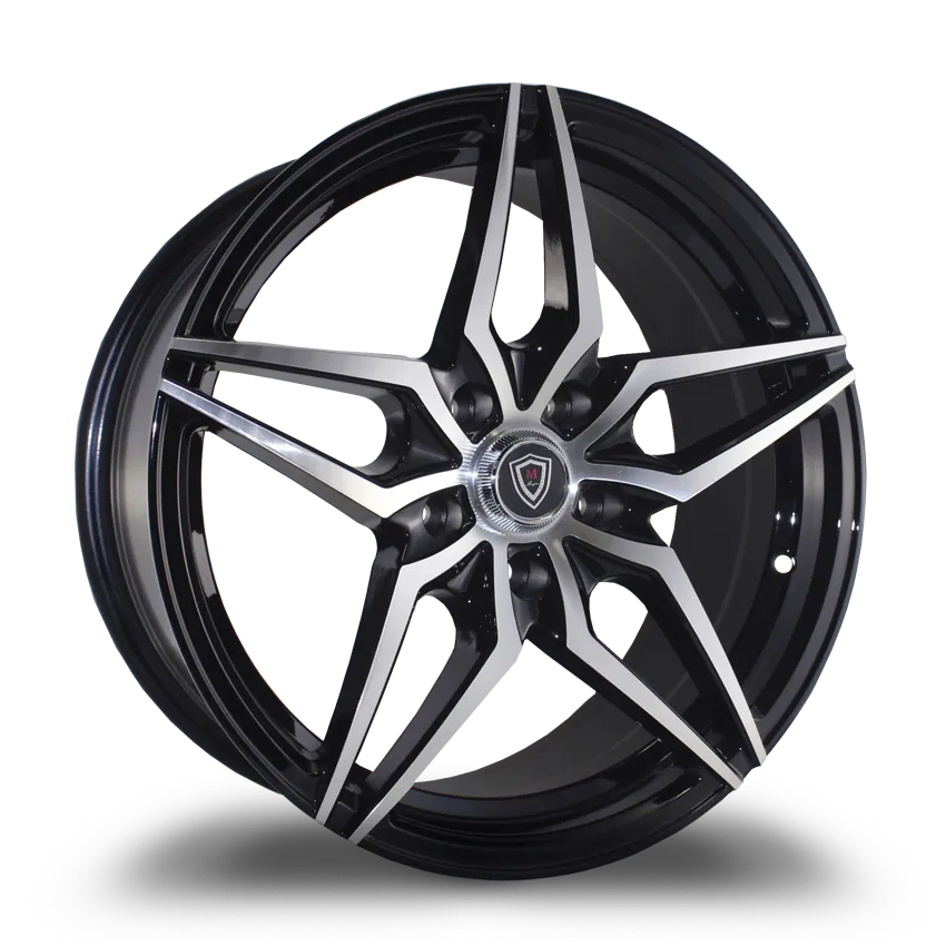Marquee Wheels 17X7.5 5-114.3 Marquee #3259 Polish FACE/ Black 33/73.1 5-114.3 Wheel