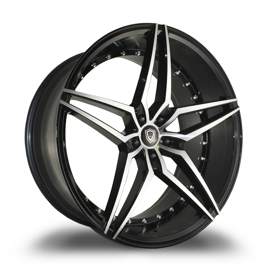 Marquee Wheels 19X9.5 5-112 Marquee #3259 Polish FACE/ Black 38/73.1 5-112 Wheel
