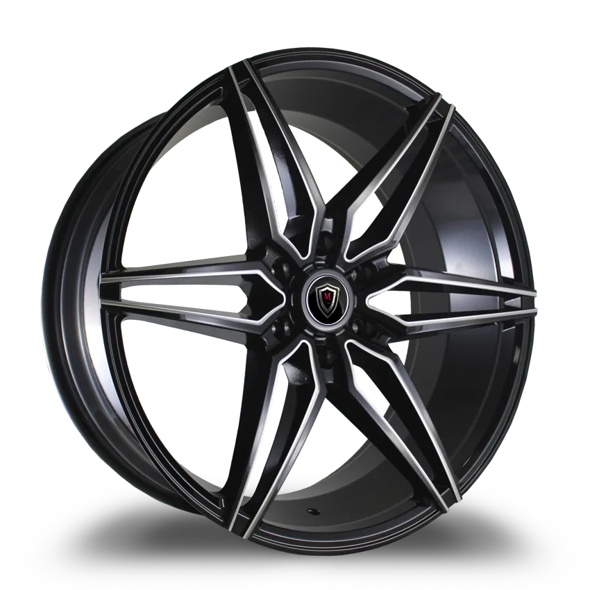 Marquee Wheels 22X9.5 6-139.7 Marquee #3259A Black /MILLED 30/78.1 6-139.7 Wheel