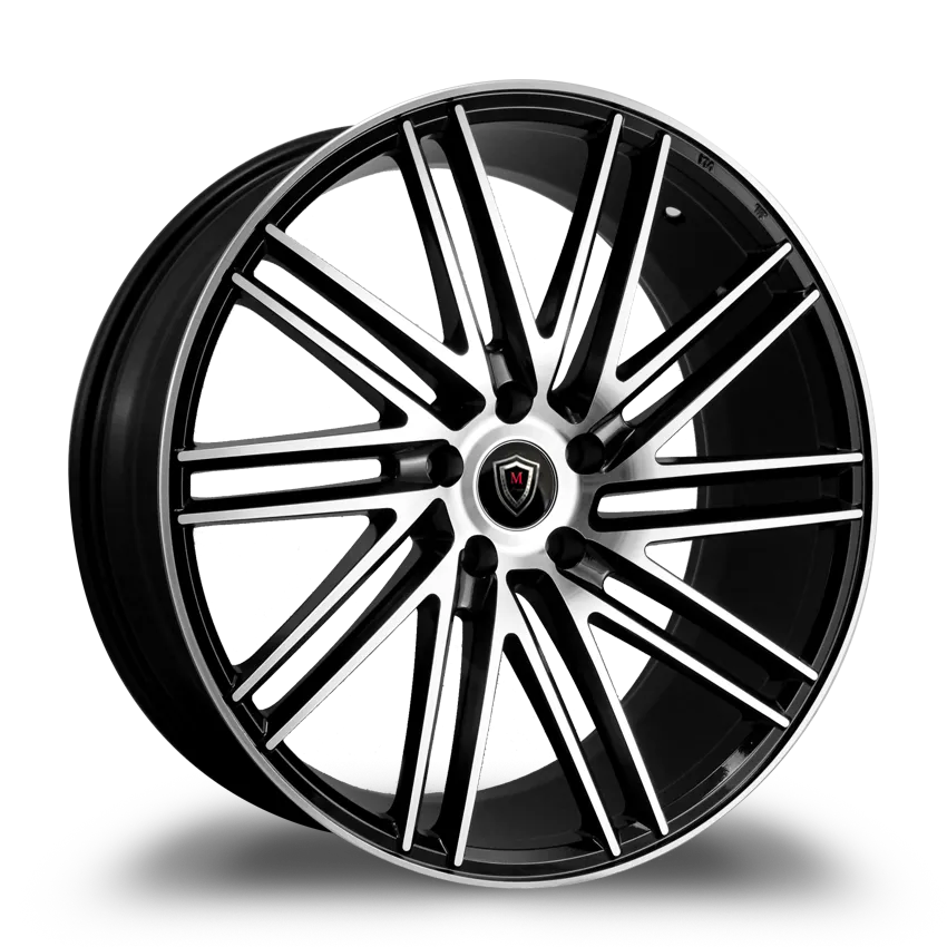 Marquee Wheels 20X10.5 5-112 Marquee #3307W POLISH/BLACK(B-P) 38/66.6 5-112 Wheel