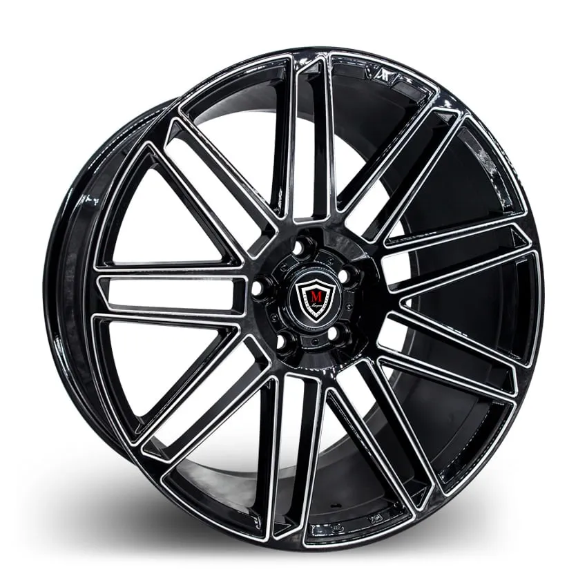 Marquee Wheels 19X8.5 5-114.3 Marquee #3767 Glossy Black Milling (BB1-W) 35/73.1 5-114.3 Wheel