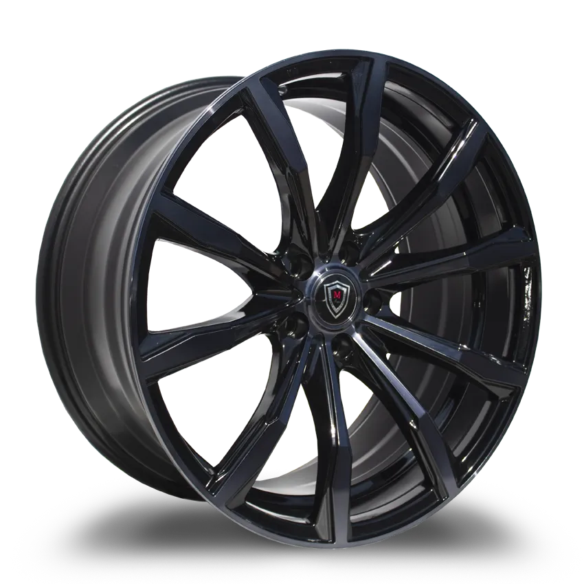 Marquee Wheels 20X9.5 5-112 Marquee #4408 Smoke Polish (BB4B)38/66.6 5-112 Wheel
