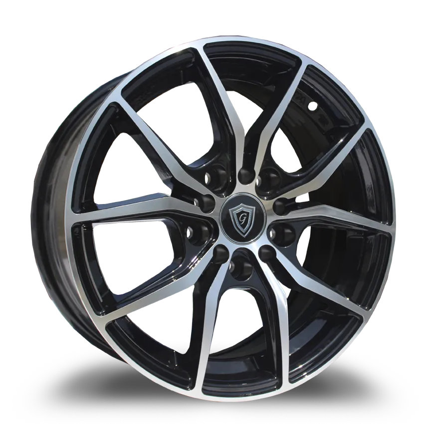G - Line Alloys 15X6.5 8-100/114.3 G-Line 5225 Polish FACE/BLACK(B-P) 35/73.1 4-100/114.3 Wheel