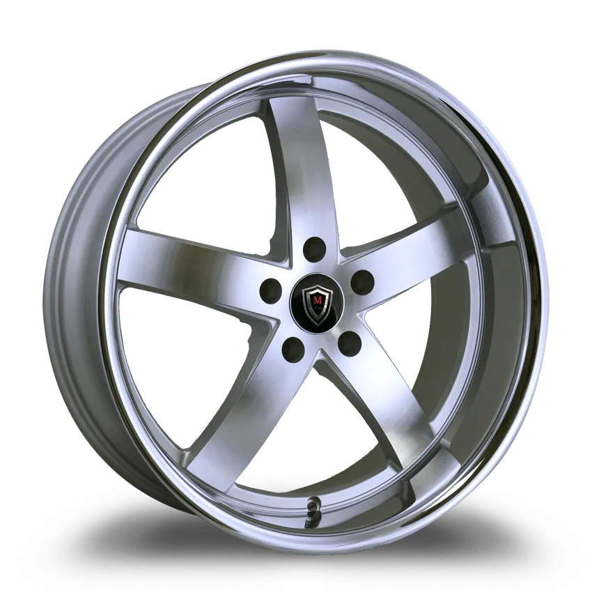 Marquee Wheels 20X10.5 5-114.3 Marquee #5330B Silver POLISH/STAINLESS Lip 40/73.1 5-114.3 Wheel