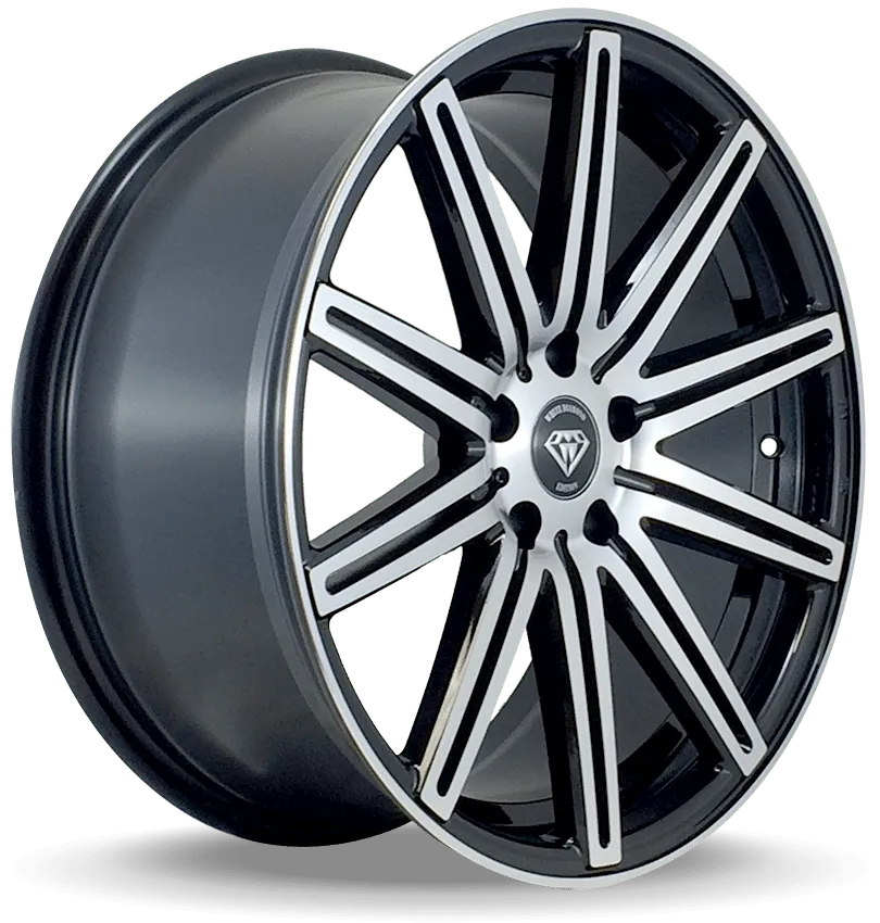 White Diamond 19X9.5 5-114.3 W-Diamond #7103 POLISH/BLACK(B-P) 35/73.1 5-114.3 Wheel