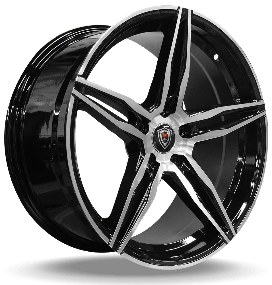 Marquee Wheels 18X9 5-114.3 Marquee #8888 Black Machine 38/73.1 5-114.3 Wheel