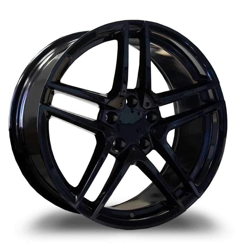 Replica Wheels 18X9.5 5-112 Replica #8897R Gloss Black 40/66.56 5-112 Wheel