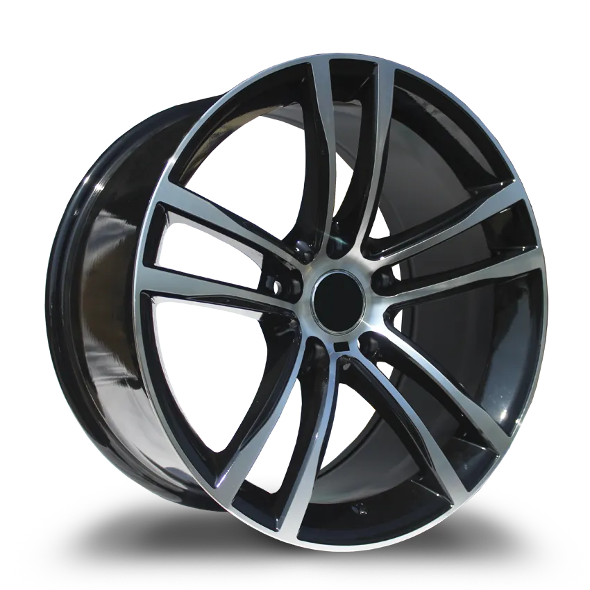 Replica Wheels 18X8 5-120 Replica #8916F Black Polish 32/72.6 5-120 Wheel