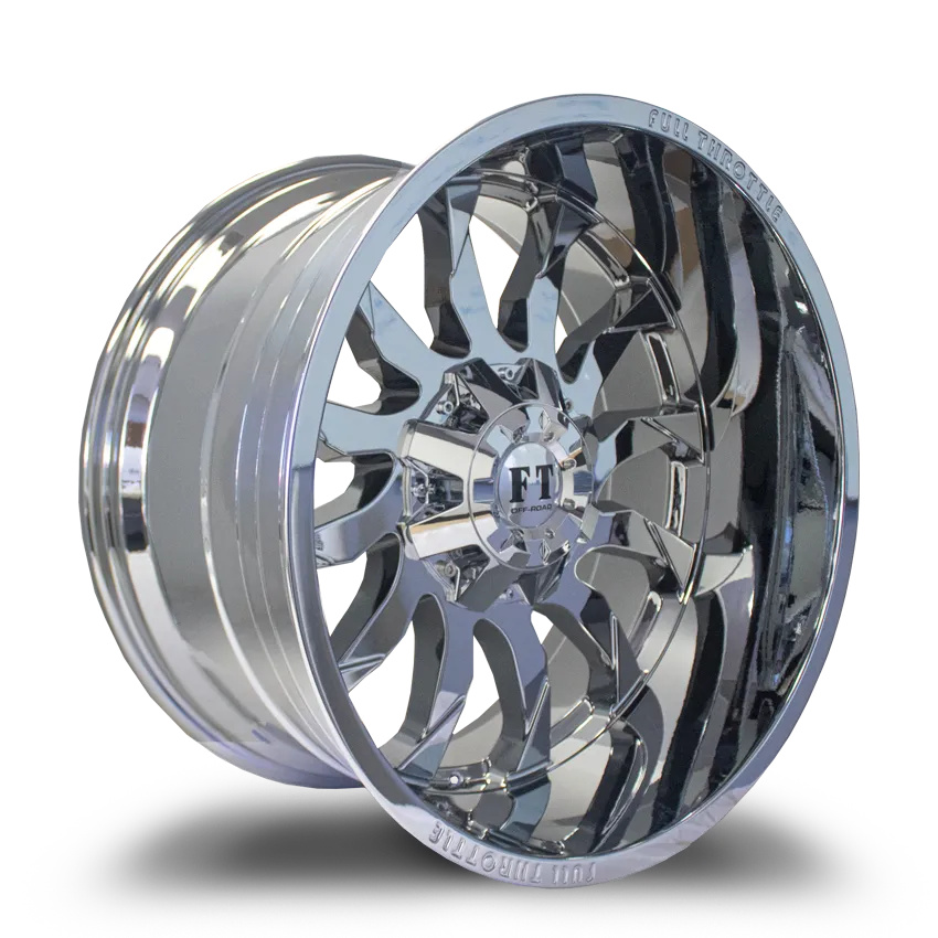 Full Throttle 20X10 12-135/139.7 Off Road Ft-11 Chrome -24/108.1 6-135/139.7 Wheel