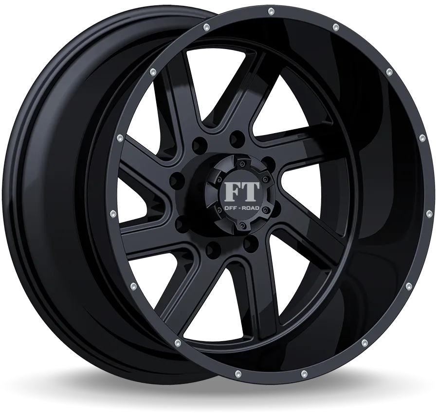 Full Throttle 22X12 8-170 Off Road Ft-1 Satin Black -44/130.6 8-170 Wheel