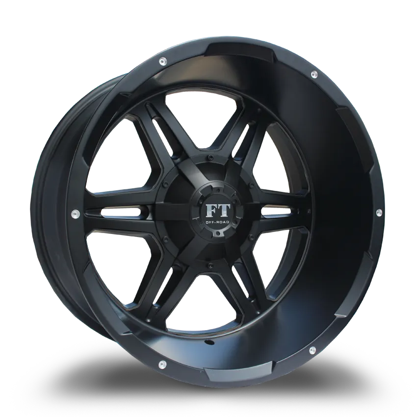 Full Throttle 20X12 12-135/139.7 Off Road Bullet(ft-3) Satin Black -44/108.1 6-135/139.7 Wheel