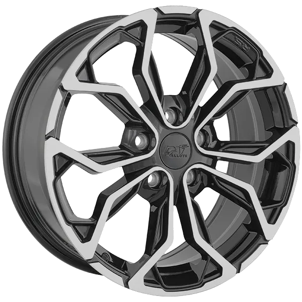 Dai Wheels Muse Wheel 17x7.0 5x110 Gloss Black - Machined Face