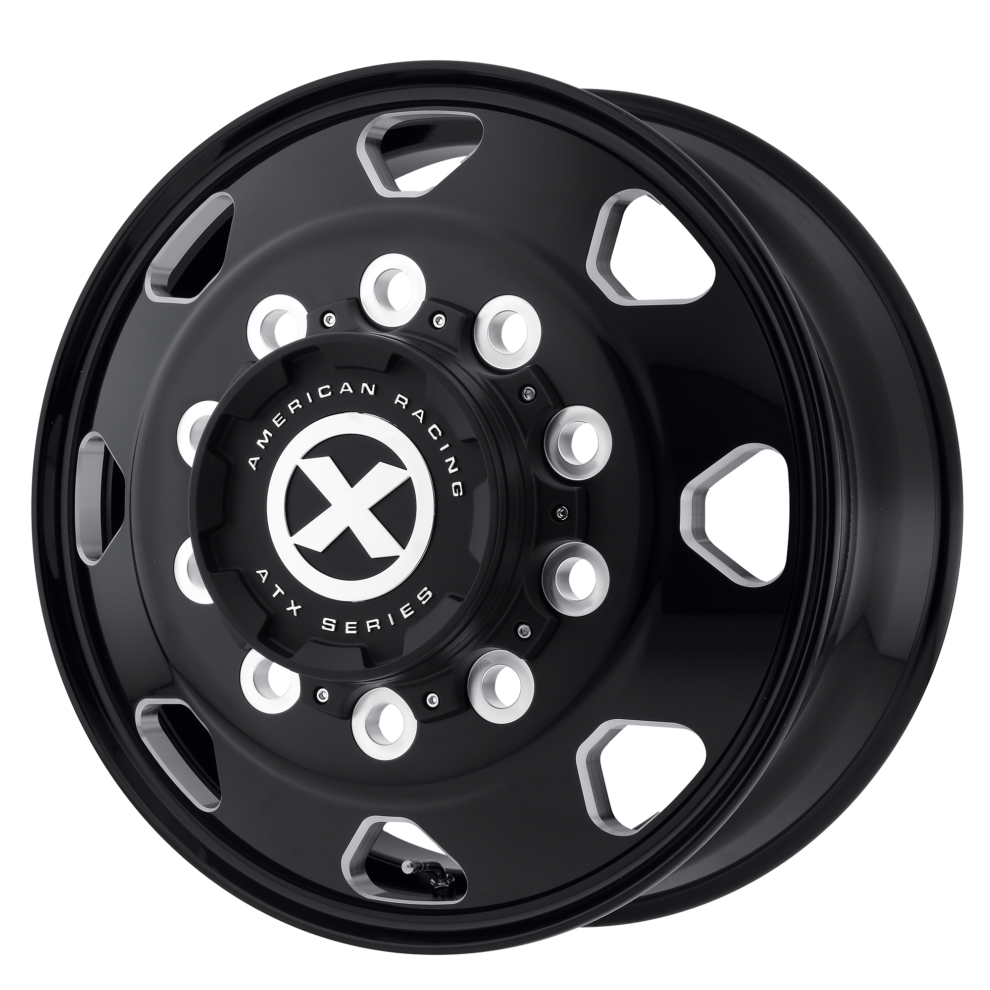 Atx AO401 22.5X8.25 10X11.25 S-Blk Mill Frt 22.5X8.25 Wheel
