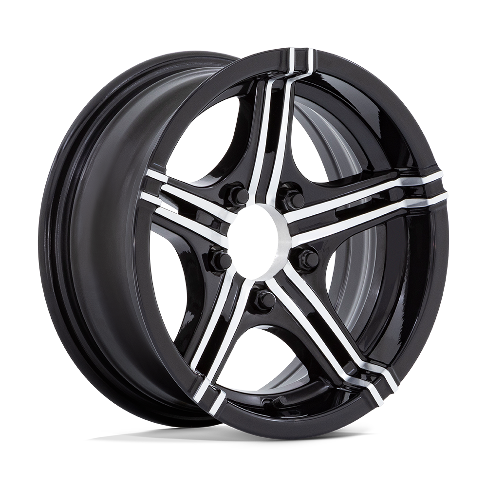Helo HE1827 15X6 6X5.5 -6 G-Blk-Mch (no Cap) 15X6 Wheel