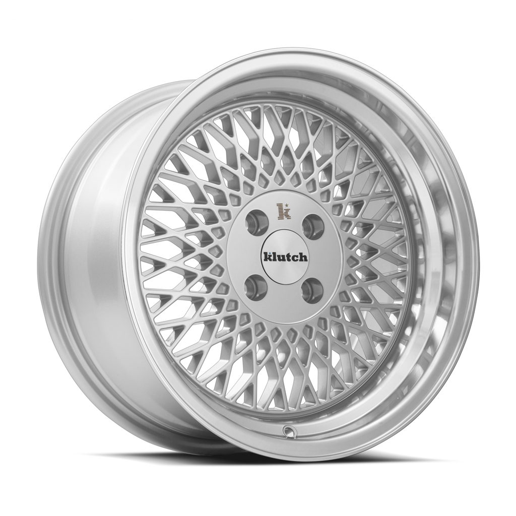 Klutch SL1 Wheel 16x8 4x100 Silver Machined Face