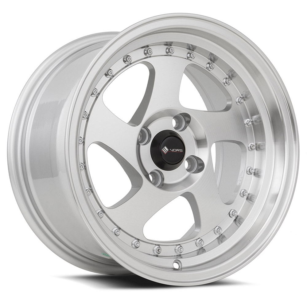 Vors Silver Machined Face 15x8 Wheel