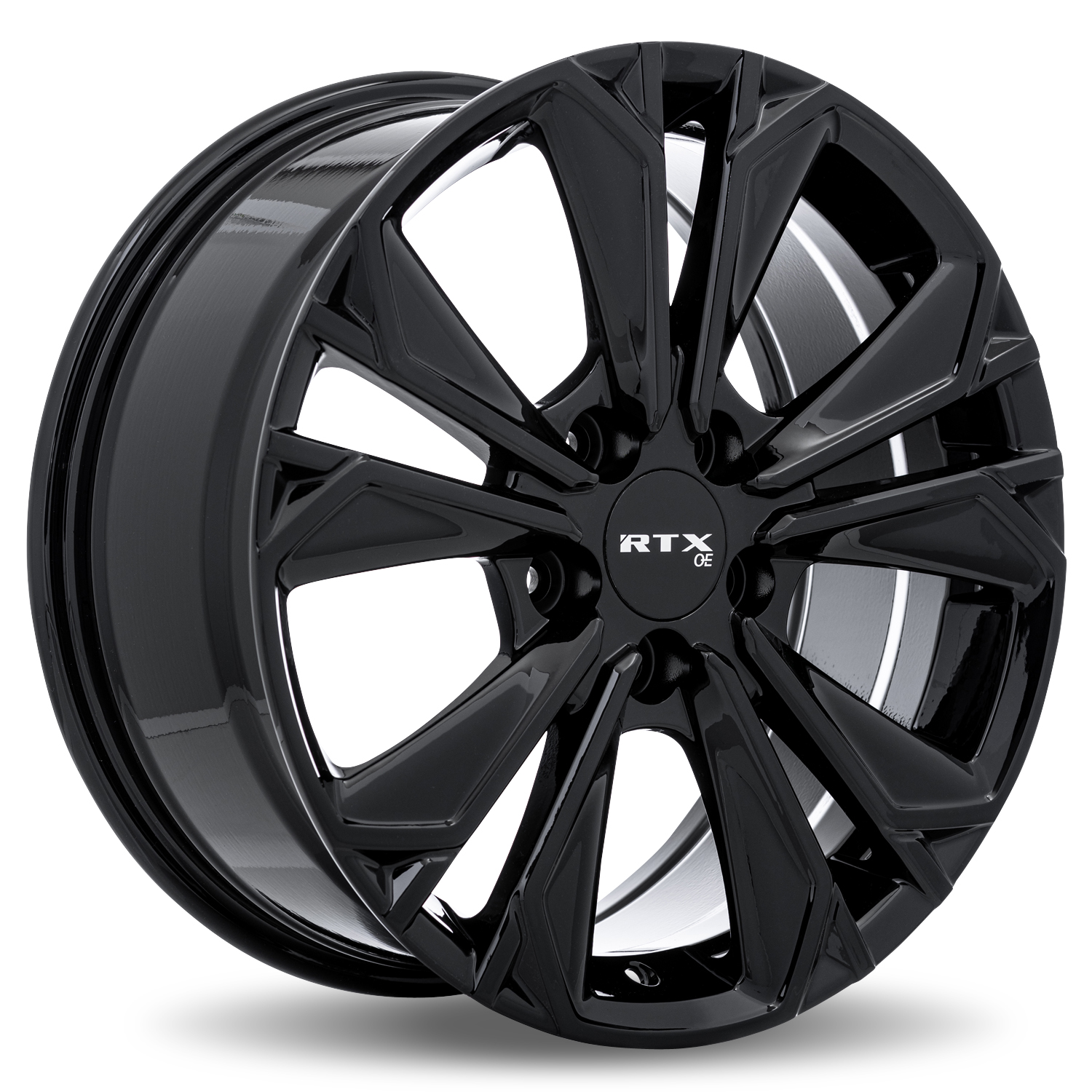 Rtx® (oe) • 083262 • HD01 • Gloss Black • 19x7.5 5x114.3 ET45 CB64.1 19x7.5 Wheel
