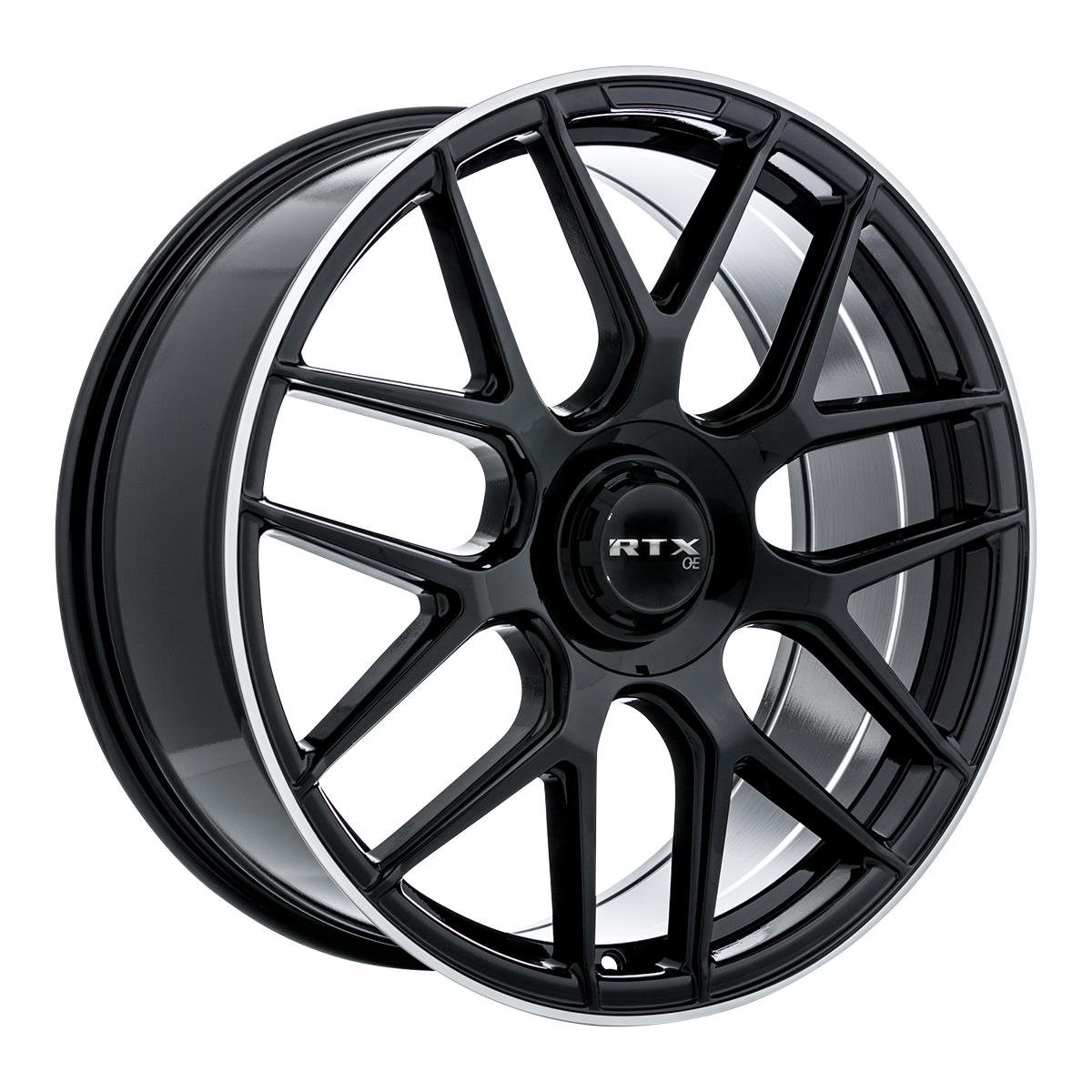 Rtx® (oe) • 507425 • Leonburg • Gloss Black with Machined Edge • 21x9.5 5x112 ET38 CB66.6 21x9.5 Wheel