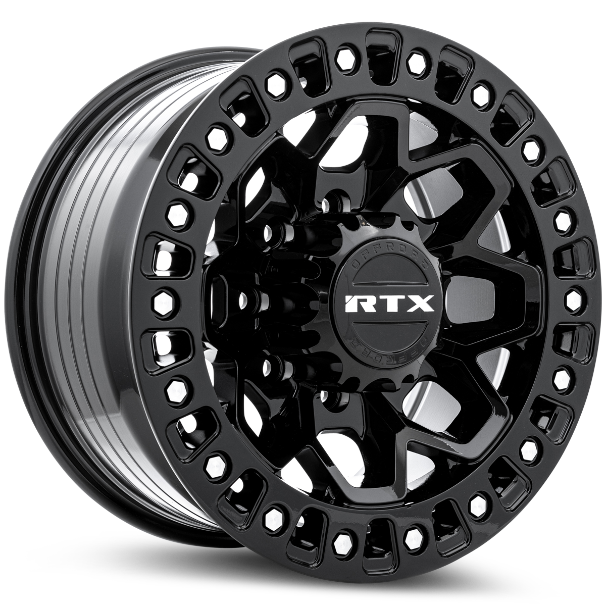 Rtx Zion Wheel 17x9 5x5 Gloss Black with Rivet