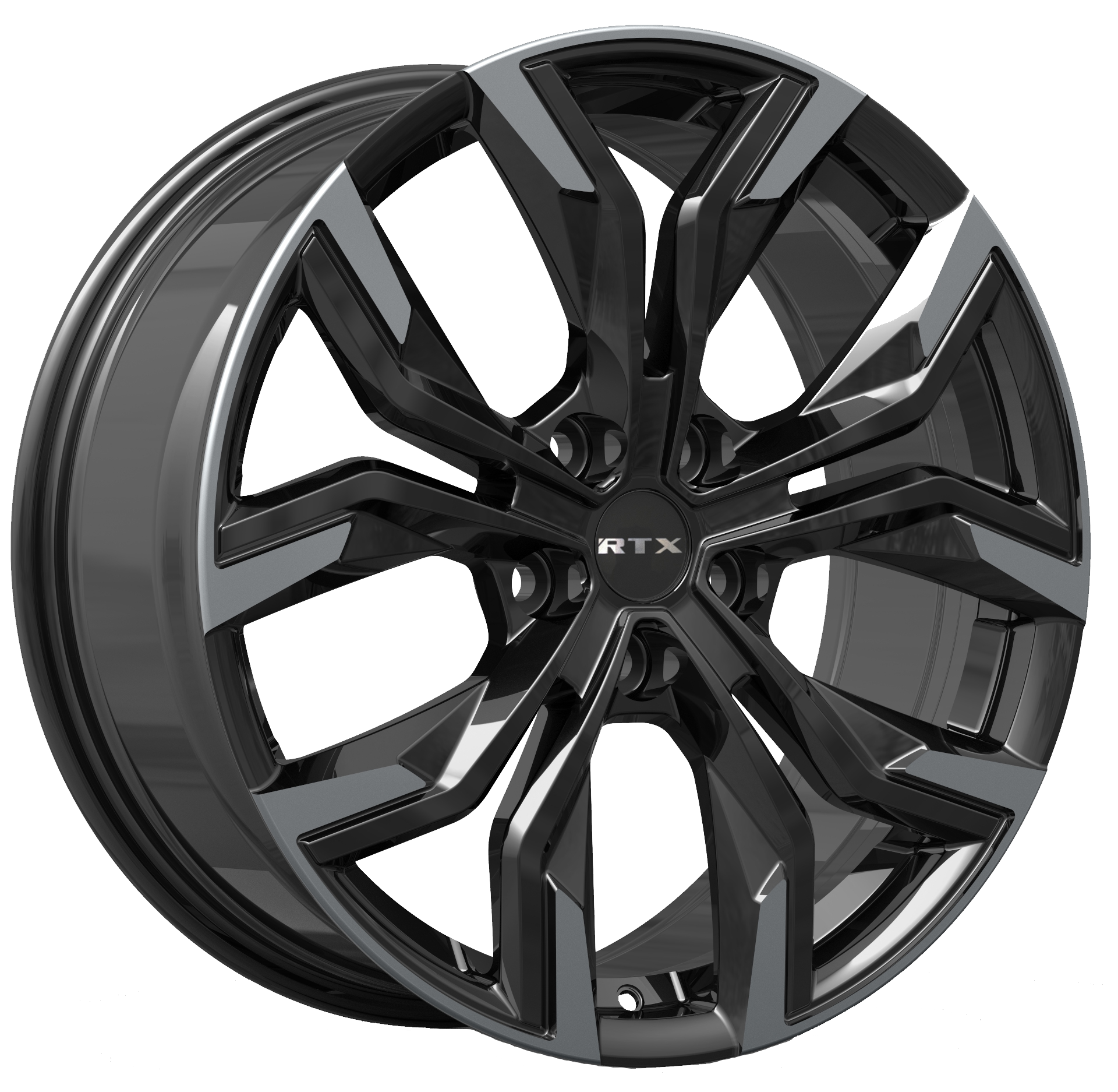 Rtx® (r-Spec) • 083366 • Venom • Gloss Black Machined • 19x8 5x114.3 ET38 CB66.1 19x8 Wheel