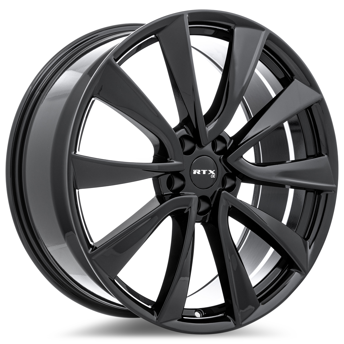 Rtx® (oe) • 083211 • TS01 • Gloss Black • 19x8.5 5x114.3 ET35 CB64.1 19x8.5 Wheel