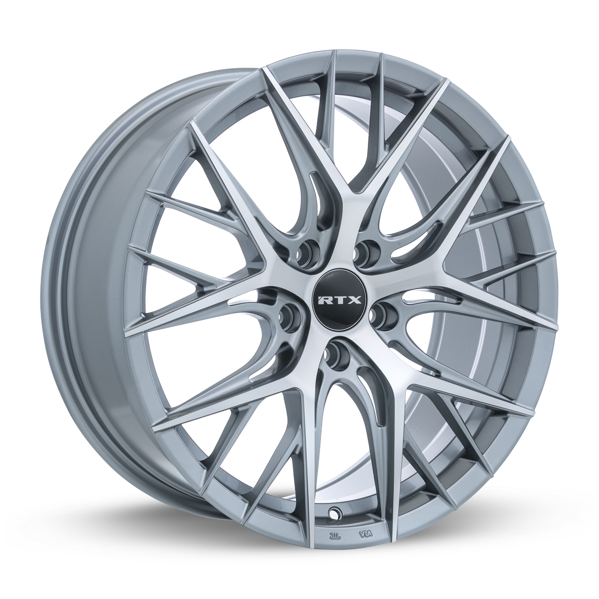 Rtx® (r-Spec) • 083019 • Valkyrie • Lite Gunmetal Machined • 18x8 5x114.3 ET40 CB73.1 18x8 Wheel