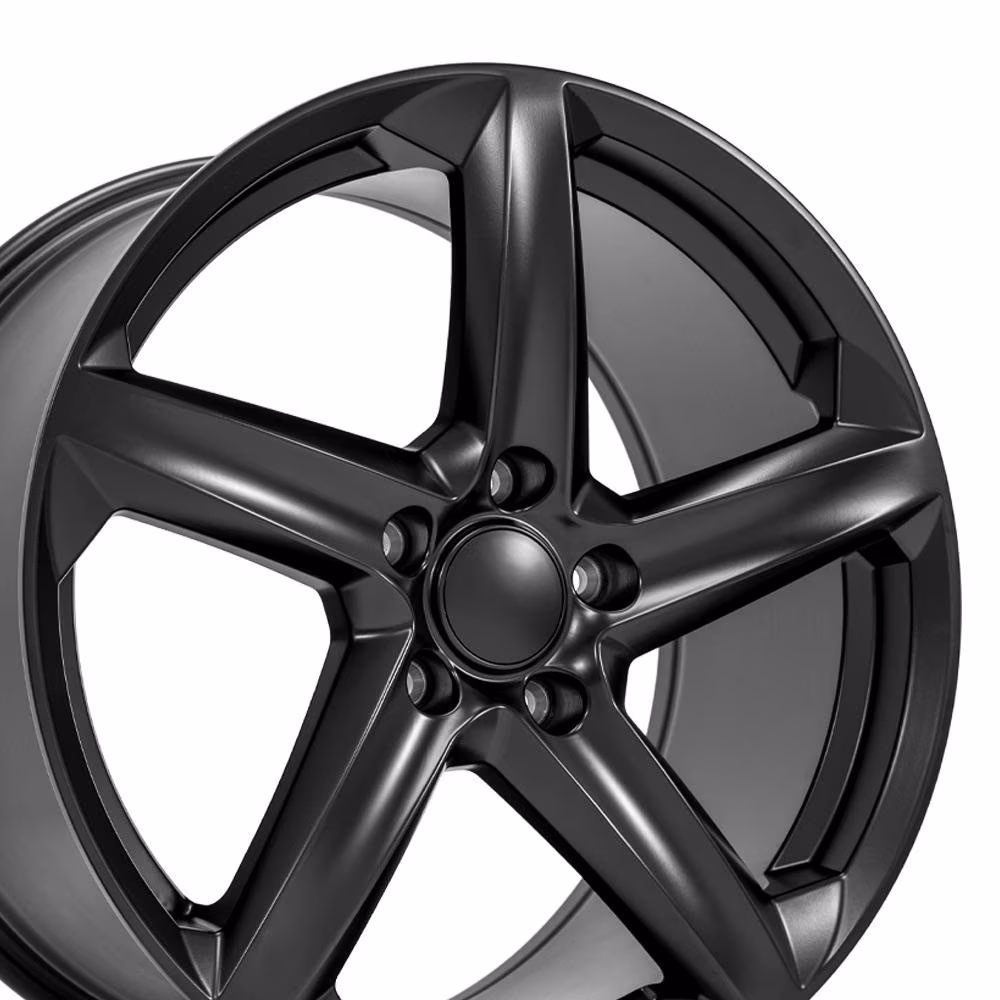 Oe Wheels 19" Replica CV02C fits Chevrolet C7 Corvette 19x10 Satin Black 19x10 Wheel