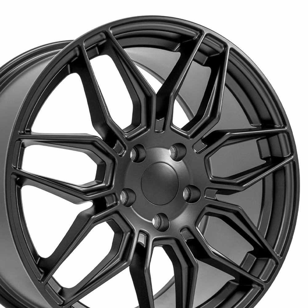 Oe Wheels 19" Replica CV03C fits Chevrolet C7 Corvette 19x10 Satin Black 19x10 Wheel