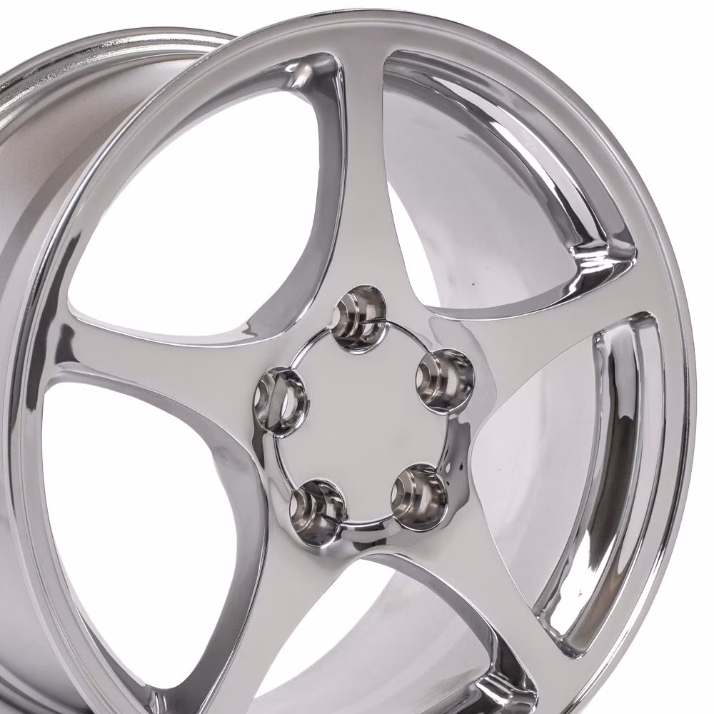 Oe Wheels 18" Replica CV05 fits Chevrolet Corvette C5 18x9.5 Chrome 18x9.5 Wheel