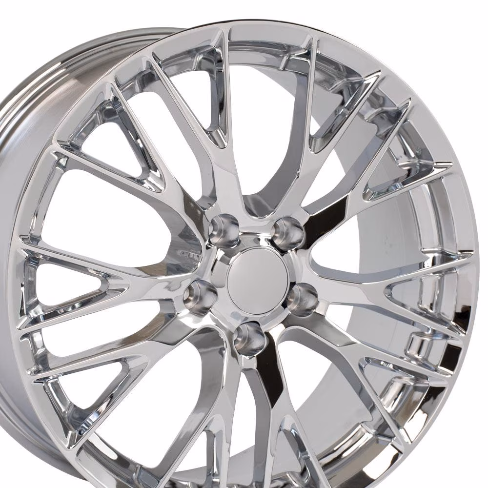 Oe Wheels 19" Replica CV22 fits Chevrolet Corvette C7 Z06 19x8.5 Chrome 19x8.5 Wheel
