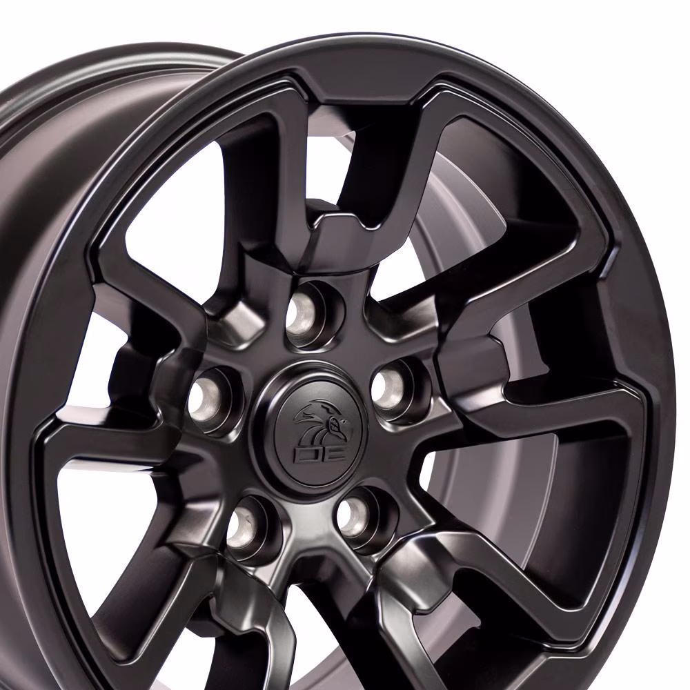 Oe Wheels 17" Replica DG55 fits Dodge Ram Rebel 17x8 Black 17x8 Wheel