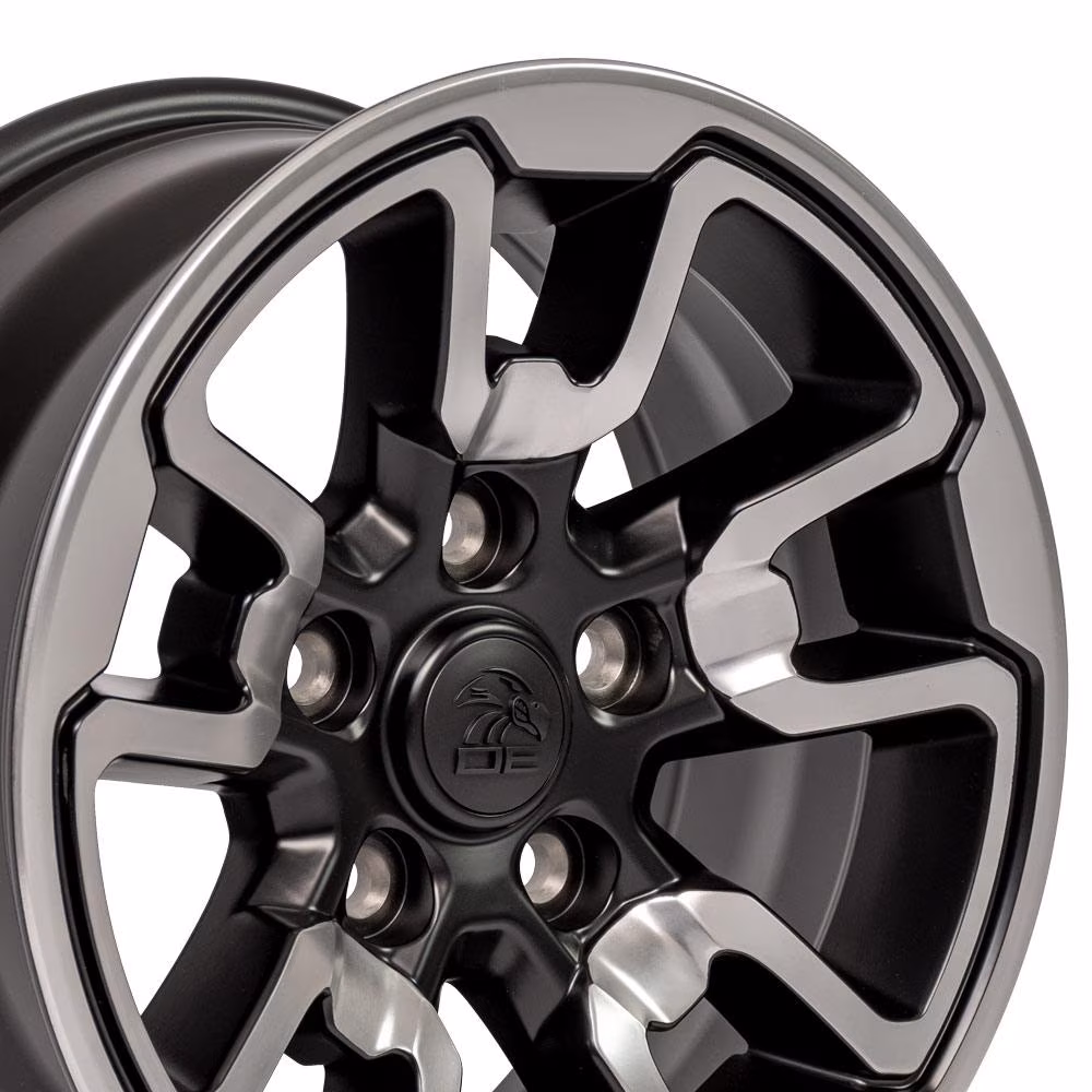 Oe Wheels 17" Replica DG55 fits Dodge Ram Rebel 17x8 Polished w/Satin 17x8 Wheel