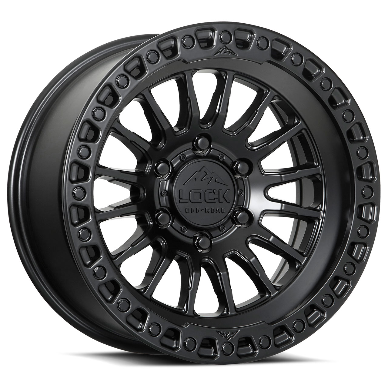 Lock Off-Road Grit Wheel 17x9 6x5.5 Matte Black